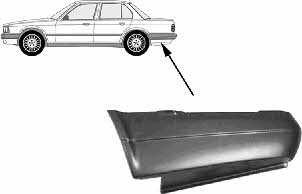 0620134 Van Wezel Reparaturteil für den Kotflügel hinten rechts
