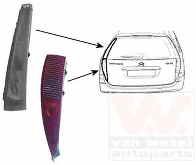 Van Wezel 0961937 Tail lamp lower left 0961937: Buy near me in Poland at 2407.PL - Good price!