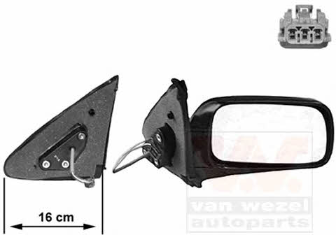 Van Wezel 3317816 Rearview mirror external right 3317816: Buy near me at 2407.PL in Poland at an Affordable price!