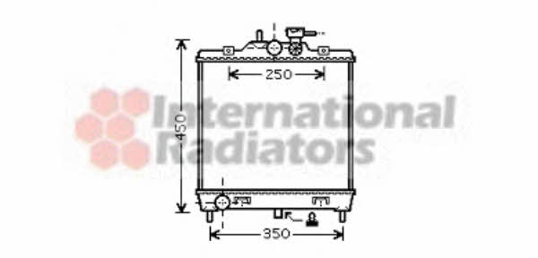 Van Wezel 83002063 Radiator, engine cooling 83002063: Buy near me in Poland at 2407.PL - Good price!