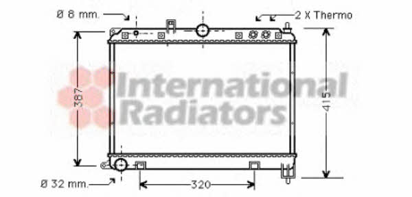 Van Wezel 02002118 Radiator, engine cooling 02002118: Buy near me in Poland at 2407.PL - Good price!