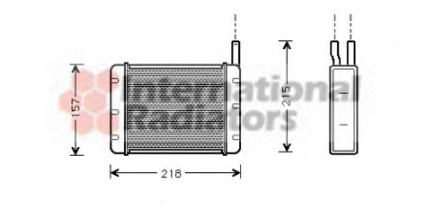 Van Wezel 02006089 Heat exchanger, interior heating 02006089: Buy near me in Poland at 2407.PL - Good price!