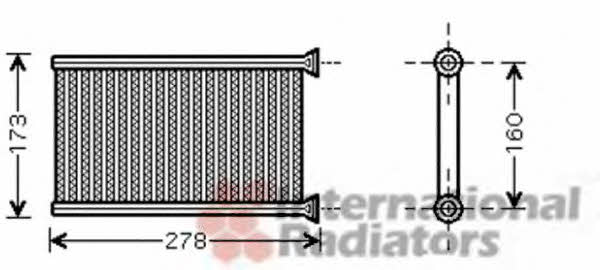 Van Wezel 06006342 Heat exchanger, interior heating 06006342: Buy near me in Poland at 2407.PL - Good price!