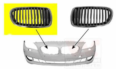 Van Wezel 0617512 Radiator grille right 0617512: Buy near me in Poland at 2407.PL - Good price!
