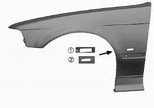 Van Wezel 0640656 Front fender right 0640656: Buy near me in Poland at 2407.PL - Good price!