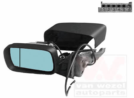 Van Wezel 0646805 Rearview mirror external left 0646805: Buy near me in Poland at 2407.PL - Good price!