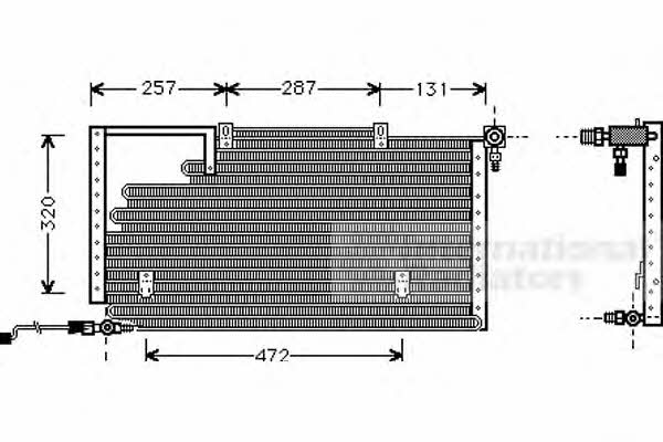 Van Wezel 03005138 Радіатор кондиціонера (Конденсатор) 03005138: Приваблива ціна - Купити у Польщі на 2407.PL!