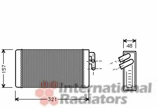Van Wezel 03006052 Радиатор отопителя салона 03006052: Отличная цена - Купить в Польше на 2407.PL!