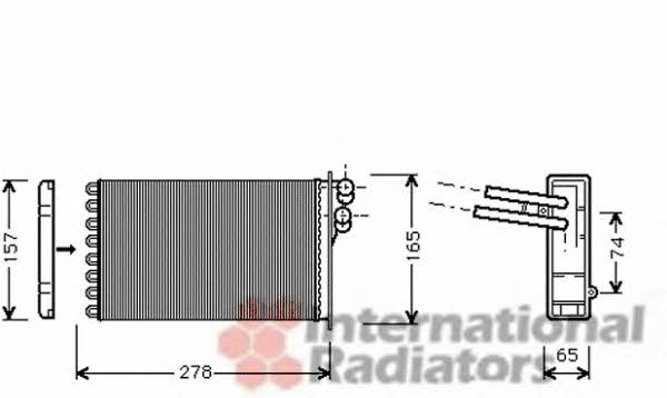 Van Wezel 03006156 Радиатор отопителя салона 03006156: Отличная цена - Купить в Польше на 2407.PL!