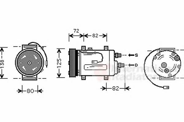 Van Wezel 0300K178 Kompressor klimaanlage 0300K178: Bestellen Sie in Polen zu einem guten Preis bei 2407.PL!