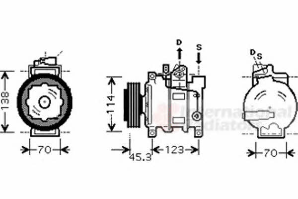 Van Wezel 0300K276 Компрессор кондиционера 0300K276: Отличная цена - Купить в Польше на 2407.PL!