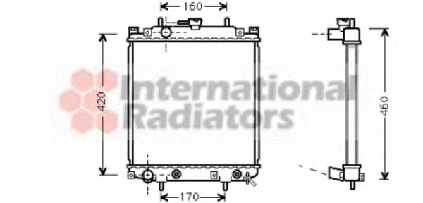 Van Wezel 11002047 Радіатор охолодження двигуна 11002047: Приваблива ціна - Купити у Польщі на 2407.PL!