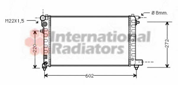 Van Wezel 09002120 Radiator, engine cooling 09002120: Buy near me in Poland at 2407.PL - Good price!