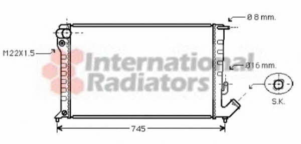 Van Wezel 09002151 Radiator, engine cooling 09002151: Buy near me in Poland at 2407.PL - Good price!