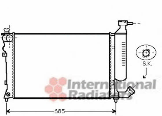 Van Wezel 09002259 Radiator, engine cooling 09002259: Buy near me in Poland at 2407.PL - Good price!