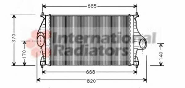 Van Wezel 09004081 Intercooler, charger 09004081: Buy near me in Poland at 2407.PL - Good price!