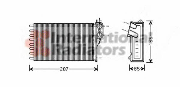 Van Wezel 09006232 Heat exchanger, interior heating 09006232: Buy near me in Poland at 2407.PL - Good price!