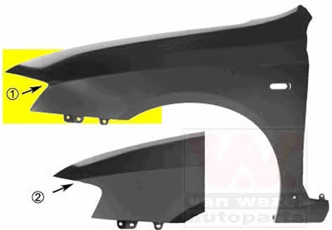 Van Wezel 1625656 Front fender right 1625656: Buy near me in Poland at 2407.PL - Good price!