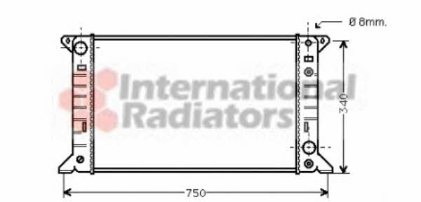 Van Wezel 18002141 Radiator, engine cooling 18002141: Buy near me in Poland at 2407.PL - Good price!