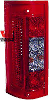 Van Wezel 1650931 Tail lamp left 1650931: Buy near me in Poland at 2407.PL - Good price!