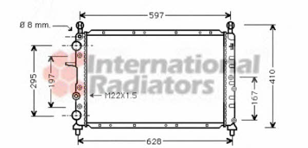 Van Wezel 17002095 Radiator, engine cooling 17002095: Buy near me in Poland at 2407.PL - Good price!