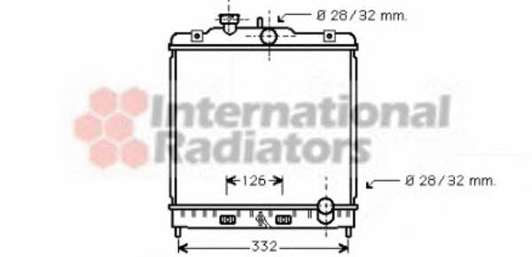 Van Wezel 25002120 Радиатор охлаждения двигателя 25002120: Отличная цена - Купить в Польше на 2407.PL!