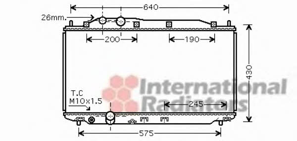 Van Wezel 25002187 Chłodnica, układ chłodzenia silnika 25002187: Dobra cena w Polsce na 2407.PL - Kup Teraz!