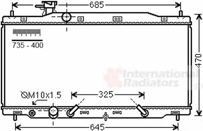 Van Wezel 25002269 Chłodnica, układ chłodzenia silnika 25002269: Dobra cena w Polsce na 2407.PL - Kup Teraz!