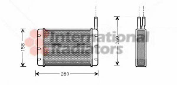 Van Wezel 18006131 Радиатор отопителя салона 18006131: Отличная цена - Купить в Польше на 2407.PL!