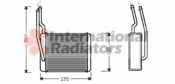 Van Wezel 18006272 Радиатор отопителя салона 18006272: Отличная цена - Купить в Польше на 2407.PL!