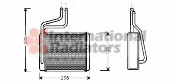 Van Wezel 18006286 Радиатор отопителя салона 18006286: Отличная цена - Купить в Польше на 2407.PL!