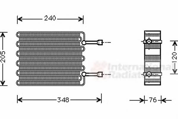 Van Wezel 1800V022 Испаритель кондиционера 1800V022: Отличная цена - Купить в Польше на 2407.PL!