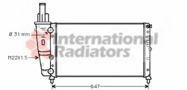 Van Wezel 17002141 Radiator, engine cooling 17002141: Buy near me in Poland at 2407.PL - Good price!