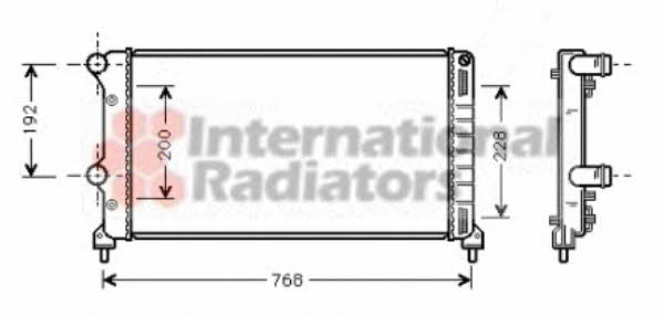 Van Wezel 17002250 Radiator, engine cooling 17002250: Buy near me in Poland at 2407.PL - Good price!