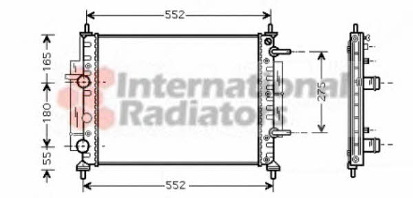 Van Wezel 17002260 Kühler motorkühlung 17002260: Kaufen Sie zu einem guten Preis in Polen bei 2407.PL!