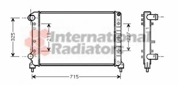 Van Wezel 17002261 Radiator, engine cooling 17002261: Buy near me at 2407.PL in Poland at an Affordable price!