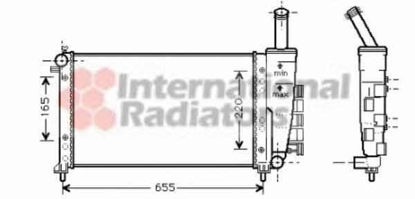 Van Wezel 17002275 Radiator, engine cooling 17002275: Buy near me in Poland at 2407.PL - Good price!