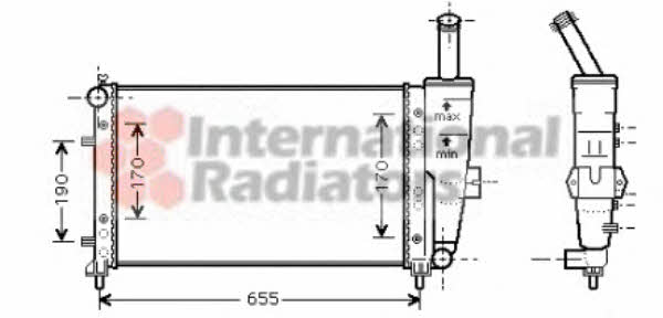 Van Wezel 17002281 Радиатор охлаждения двигателя 17002281: Отличная цена - Купить в Польше на 2407.PL!