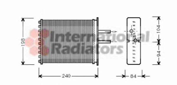 Van Wezel 17006193 Радиатор отопителя салона 17006193: Отличная цена - Купить в Польше на 2407.PL!