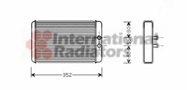 Van Wezel 17006265 Heat exchanger, interior heating 17006265: Buy near me at 2407.PL in Poland at an Affordable price!