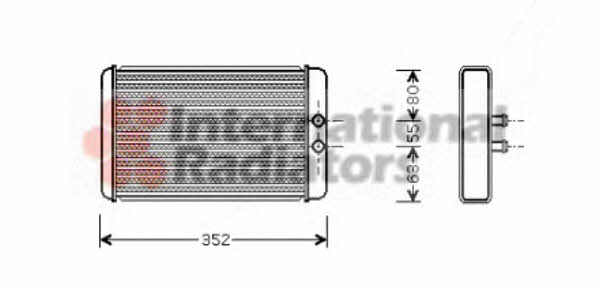 Van Wezel 17006265 Радіатор опалювача салону 17006265: Приваблива ціна - Купити у Польщі на 2407.PL!