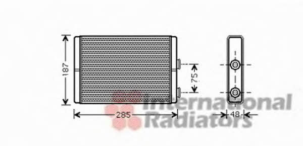 Van Wezel 17006325 Радиатор отопителя салона 17006325: Отличная цена - Купить в Польше на 2407.PL!