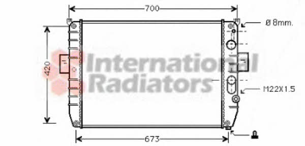 Van Wezel 28002050 Radiator, engine cooling 28002050: Buy near me in Poland at 2407.PL - Good price!