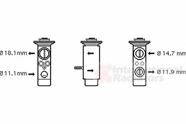 Van Wezel 30001461 Air conditioner expansion valve 30001461: Buy near me in Poland at 2407.PL - Good price!
