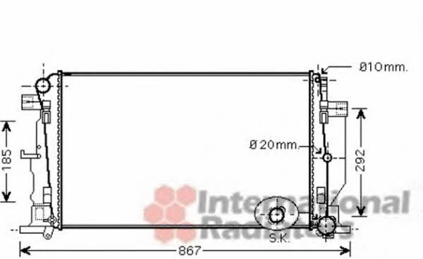 Van Wezel 30002444 Радиатор охлаждения двигателя 30002444: Отличная цена - Купить в Польше на 2407.PL!