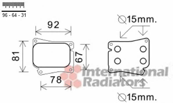 Van Wezel 30003559 Радиатор масляный 30003559: Отличная цена - Купить в Польше на 2407.PL!