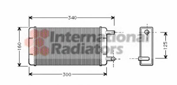 Van Wezel 30006108 Радіатор опалювача салону 30006108: Приваблива ціна - Купити у Польщі на 2407.PL!