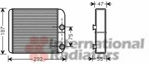 Van Wezel 32006186 Радиатор отопителя салона 32006186: Отличная цена - Купить в Польше на 2407.PL!