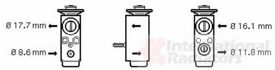 Van Wezel 37001352 Air conditioner expansion valve 37001352: Buy near me in Poland at 2407.PL - Good price!