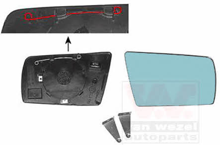 Van Wezel 3030834 Side mirror insert, right 3030834: Buy near me in Poland at 2407.PL - Good price!